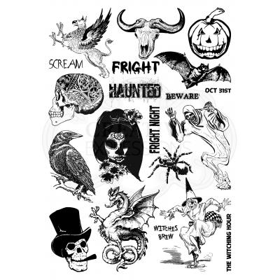 Creative Expressions Mixed Media Transfers Andy Skinner Rub On Sticker - Horror